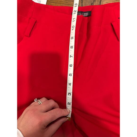 New York & Company 7Th Avenue Design Studio Red Pants Women's Size 8 - Picture 8 of 8